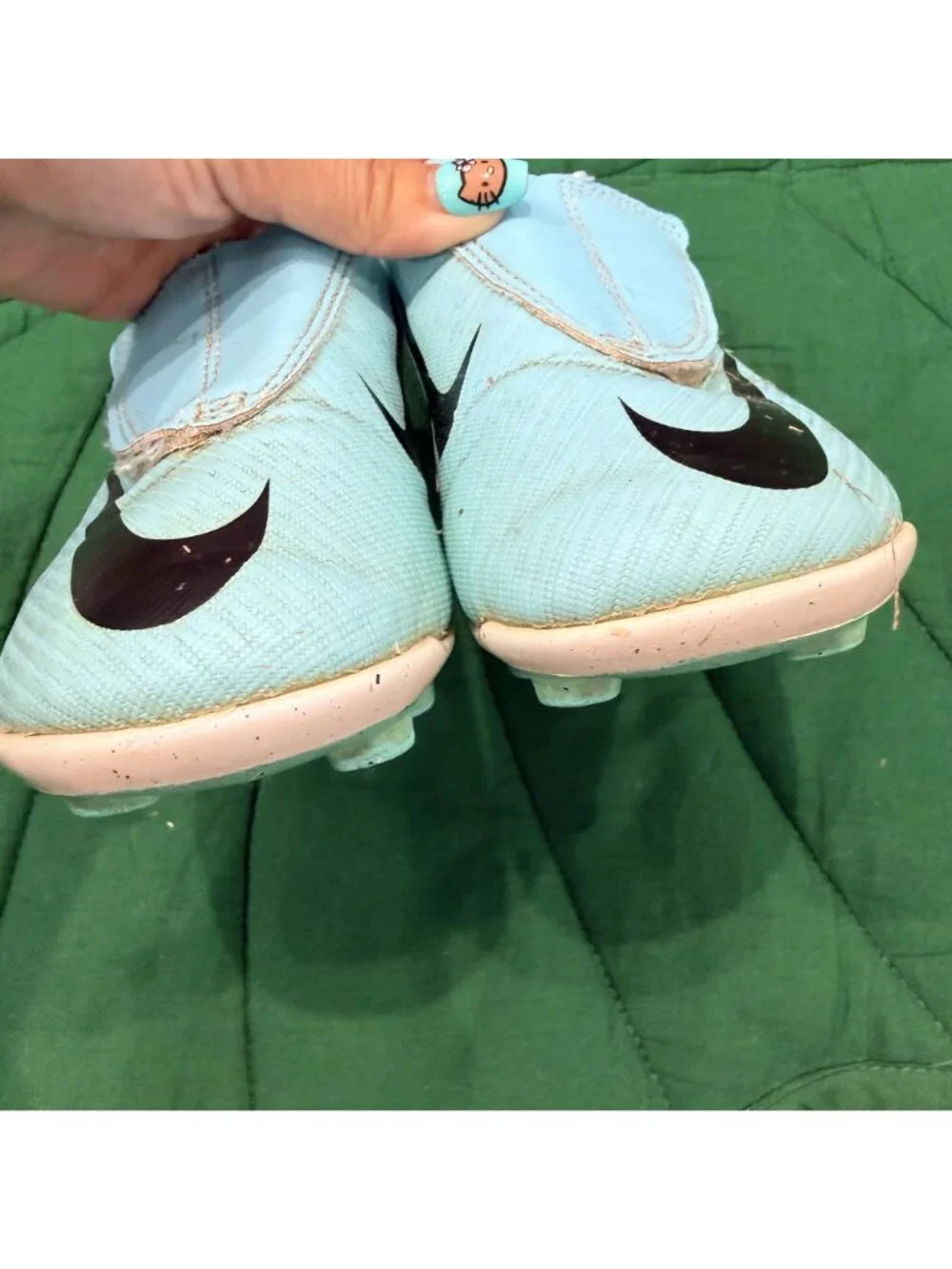 Nike Kids 11C Mercurial Vapor 15 Soccer Cleats Hyper Turquoise